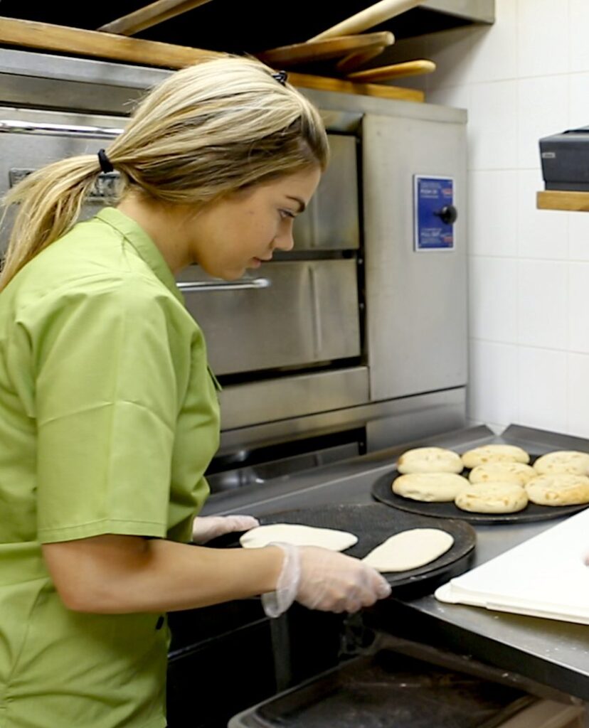 Arzu Esendemir baking Thumb Bread